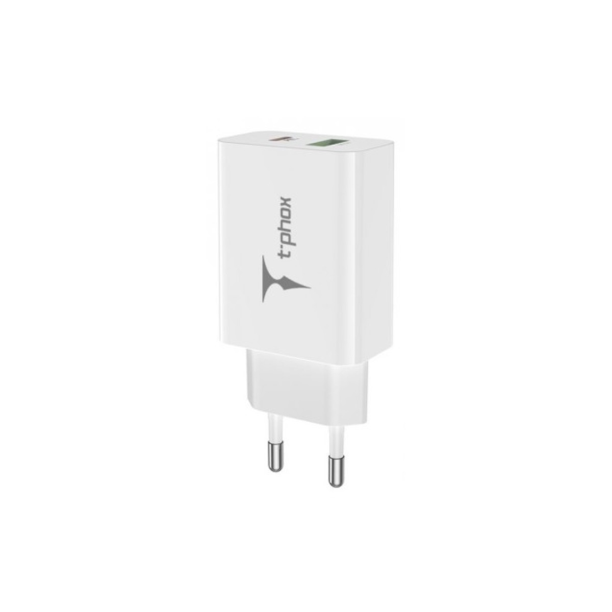 Зарядний пристрій T-Phox Speedy 20W 2Ports Type-C+USB Charger (White) (Speedy 20W PD+USB) 98_98.jpg - фото 3