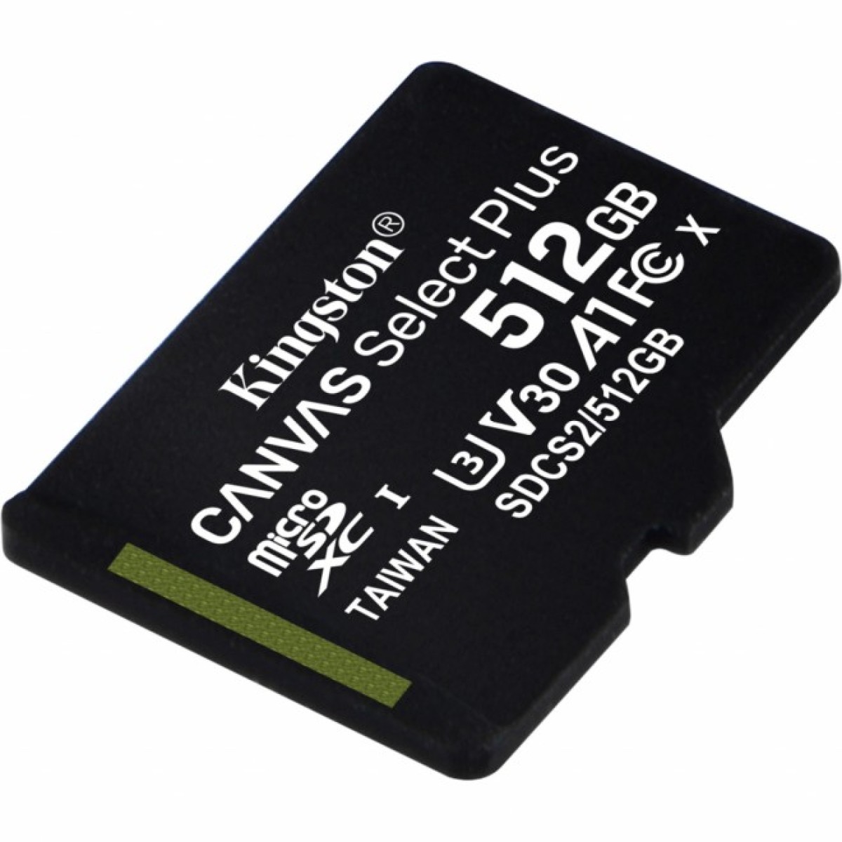 Карта пам'яті Kingston 512GB microSDXC class 10 UHS-I U3 V30 A1 Canvas Select Plus (SDCS2/512GBSP) 98_98.jpg - фото 2