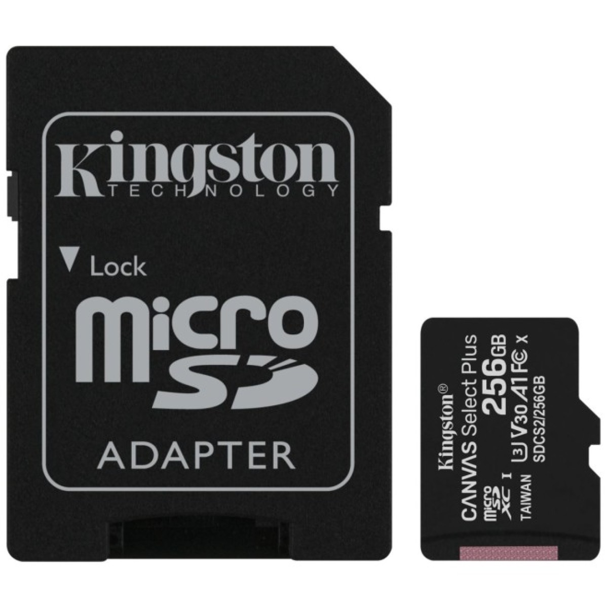 Карта пам'яті Kingston 256GB microSD class 10 A1 Canvas Select Plus (SDCS2/256GB) 98_98.jpg - фото 1
