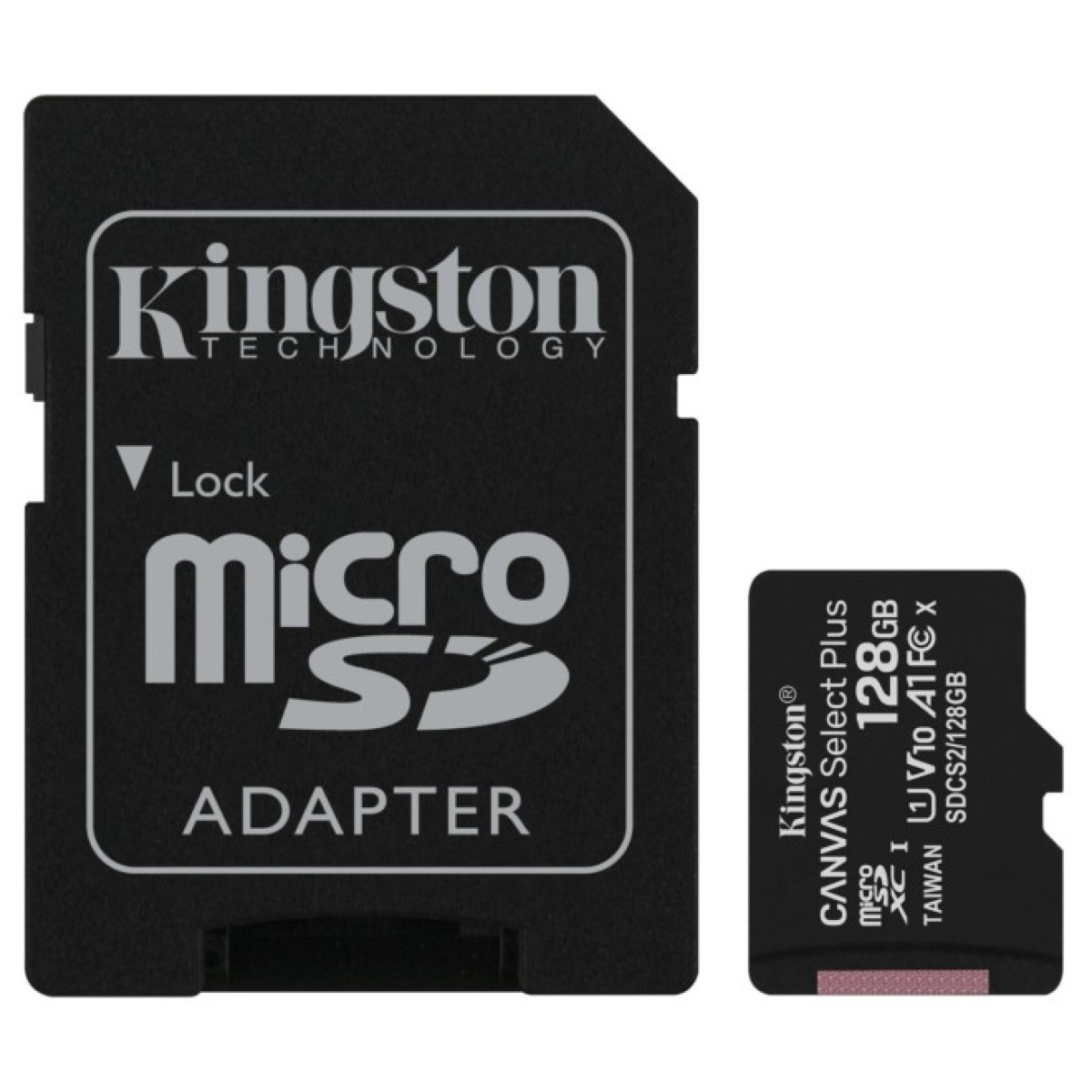 Карта памяти Kingston 128GB micSDXC class 10 A1 Canvas Select Plus (SDCS2/128GB) 256_256.jpg