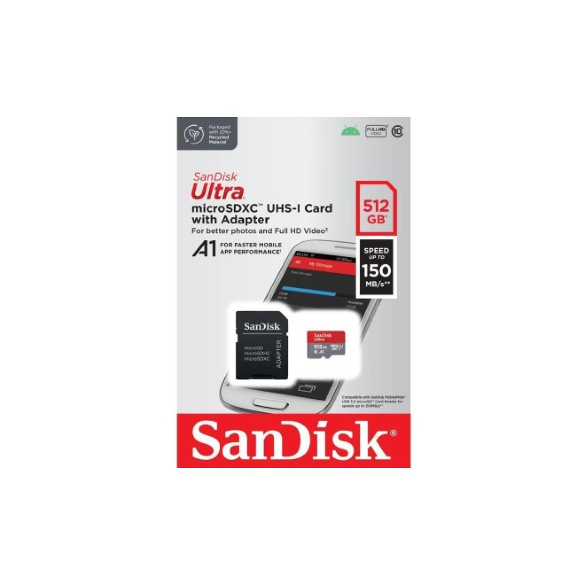 Карта пам'яті SanDisk 512GB microSDXC class 10 UHS-I Ultra (SDSQUAC-512G-GN6MA) 98_98.jpg - фото 2