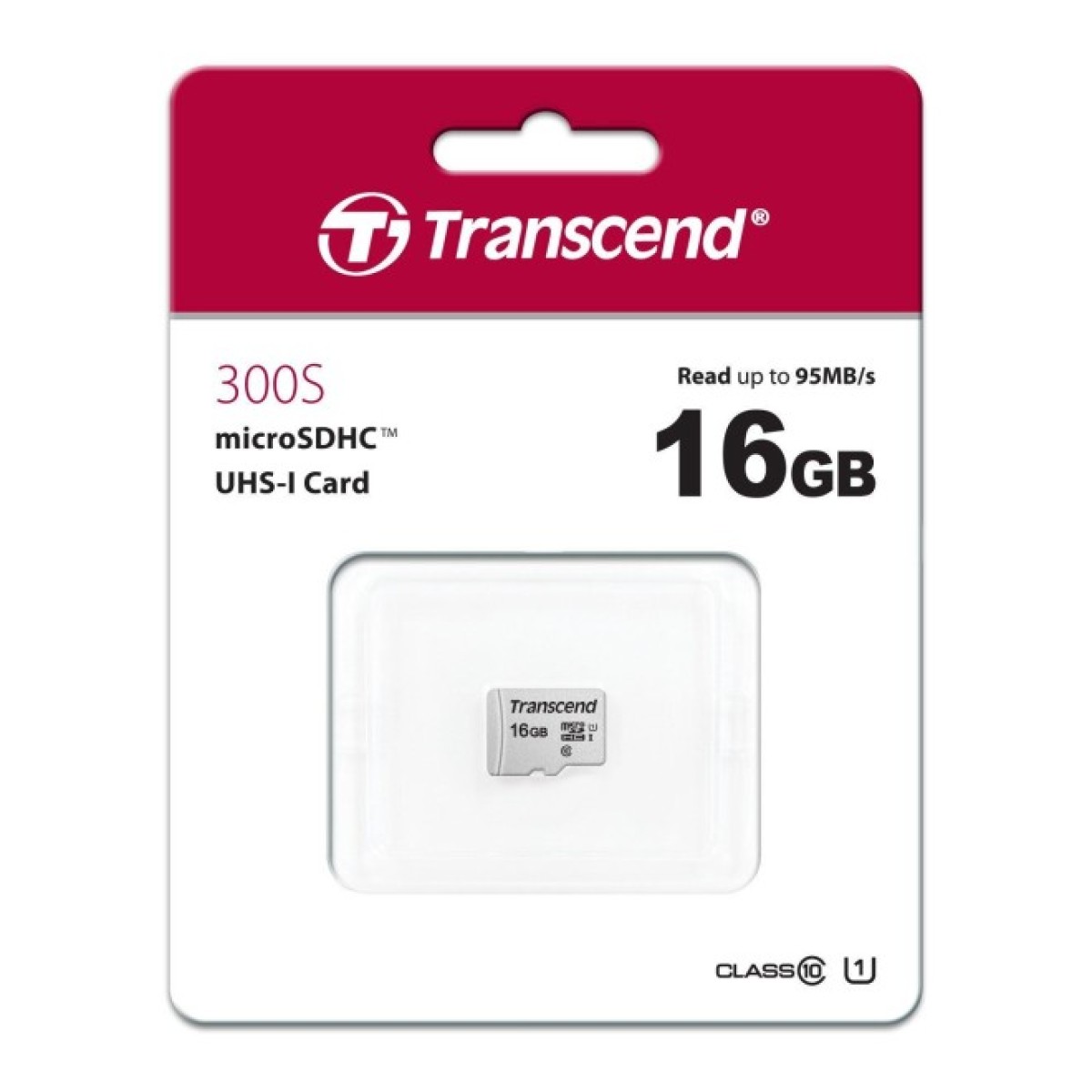 Карта памяти Transcend 16GB microSDHC class 10 UHS-I U1 (TS16GUSD300S) 98_98.jpg - фото 2