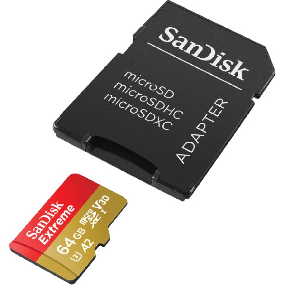 Карта пам'яті SanDisk 64GB microSD class 10 UHS-I U3 Extreme (SDSQXAH-064G-GN6MA) 98_98.jpg - фото 3