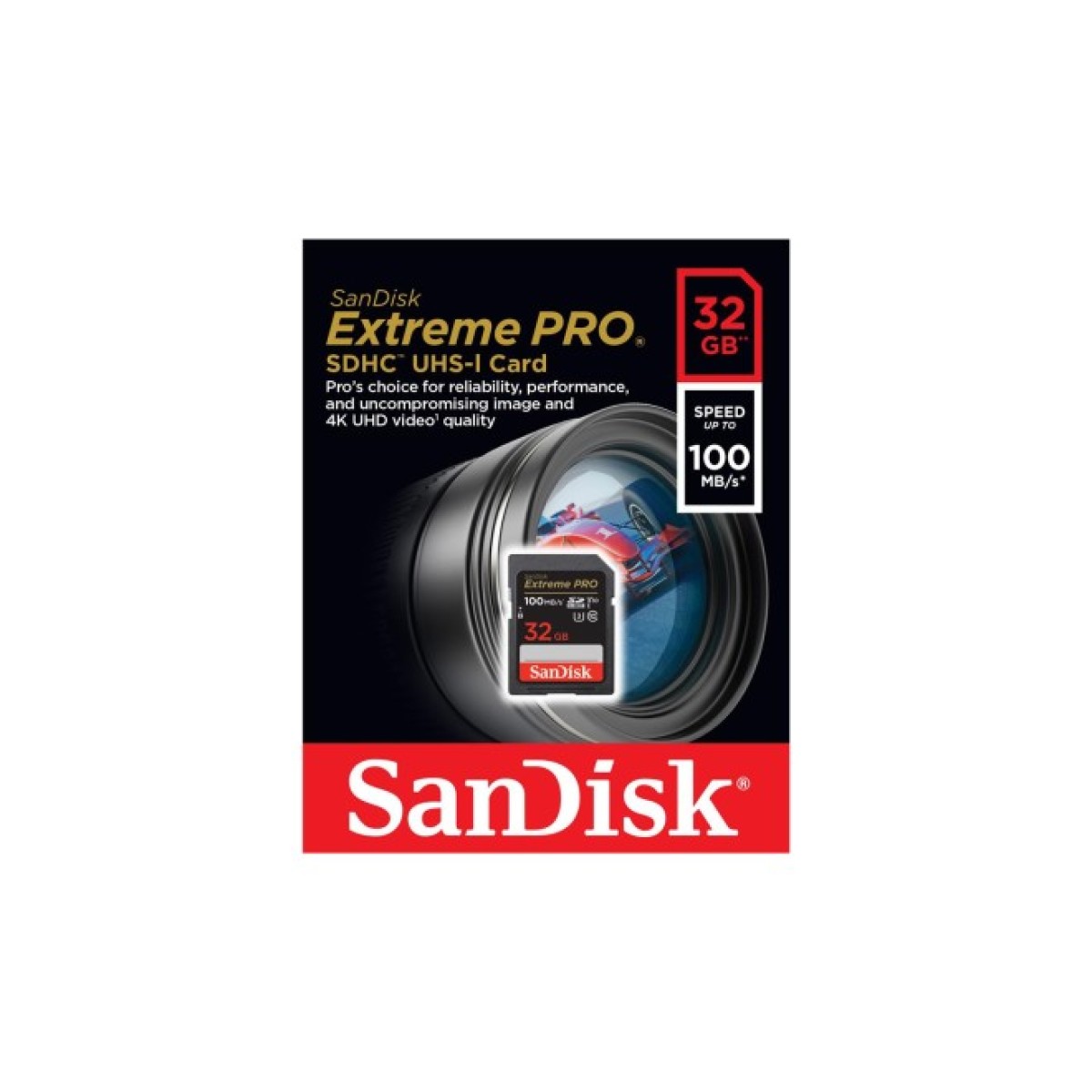 Карта пам'яті SanDisk 32GB SD class 10 UHS-I U3 V30 Extreme PRO (SDSDXXO-032G-GN4IN) 98_98.jpg - фото 3