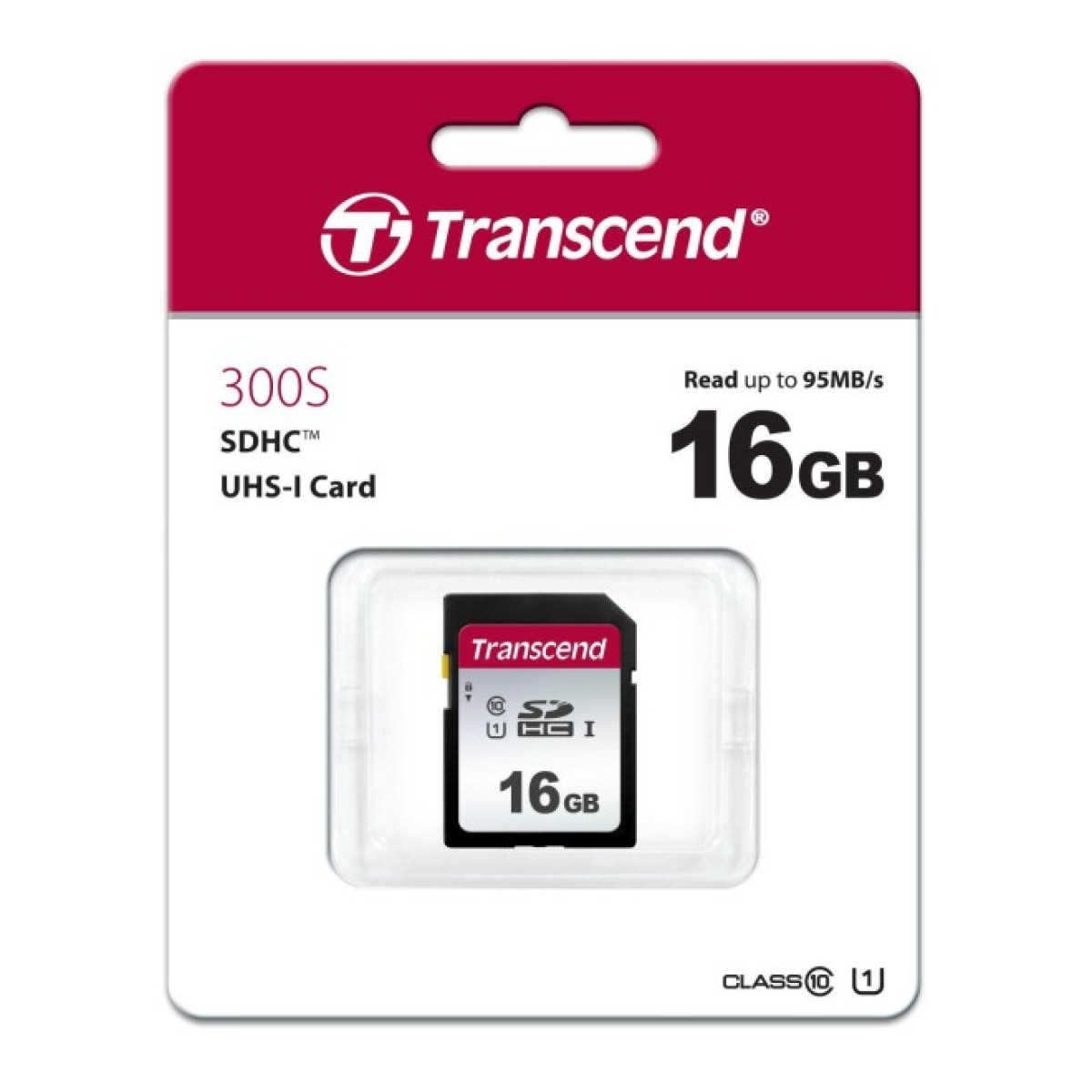 Карта памяти Transcend 16GB SDHC class 10 UHS-I U1 (TS16GSDC300S) 98_98.jpg - фото 2