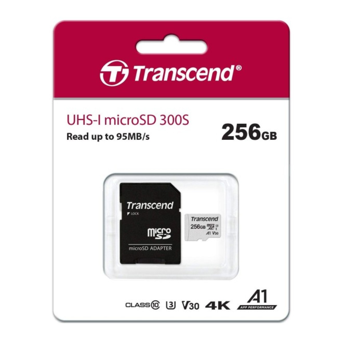 Карта пам'яті Transcend 256GB microSDXC class 10 UHS-I (TS256GUSD300S-A) 98_98.jpg - фото 3