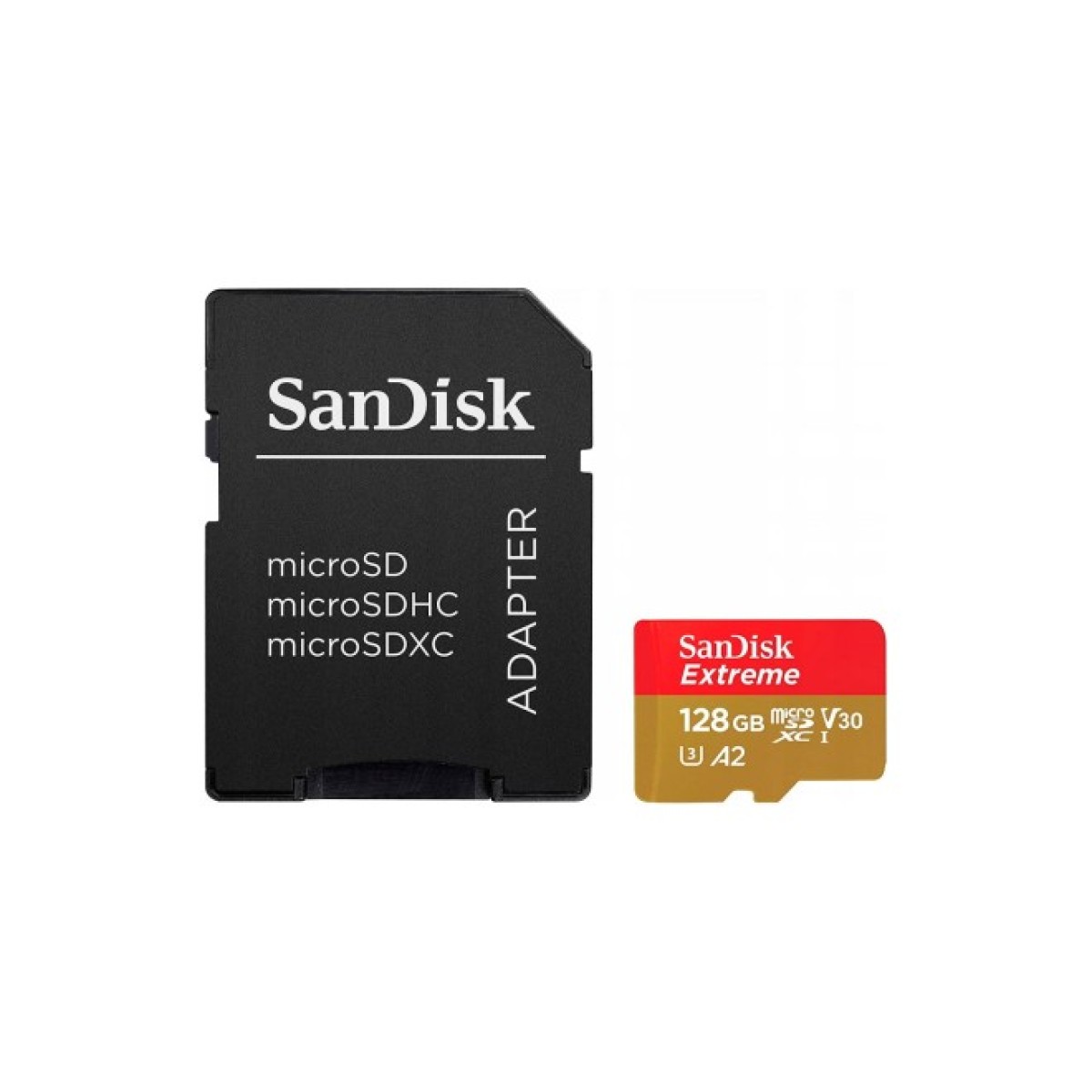 Карта пам'яті SanDisk 128GB microSD class 10 UHS-I Extreme For Action Cams and Dro (SDSQXAA-128G-GN6AA) 256_256.jpg