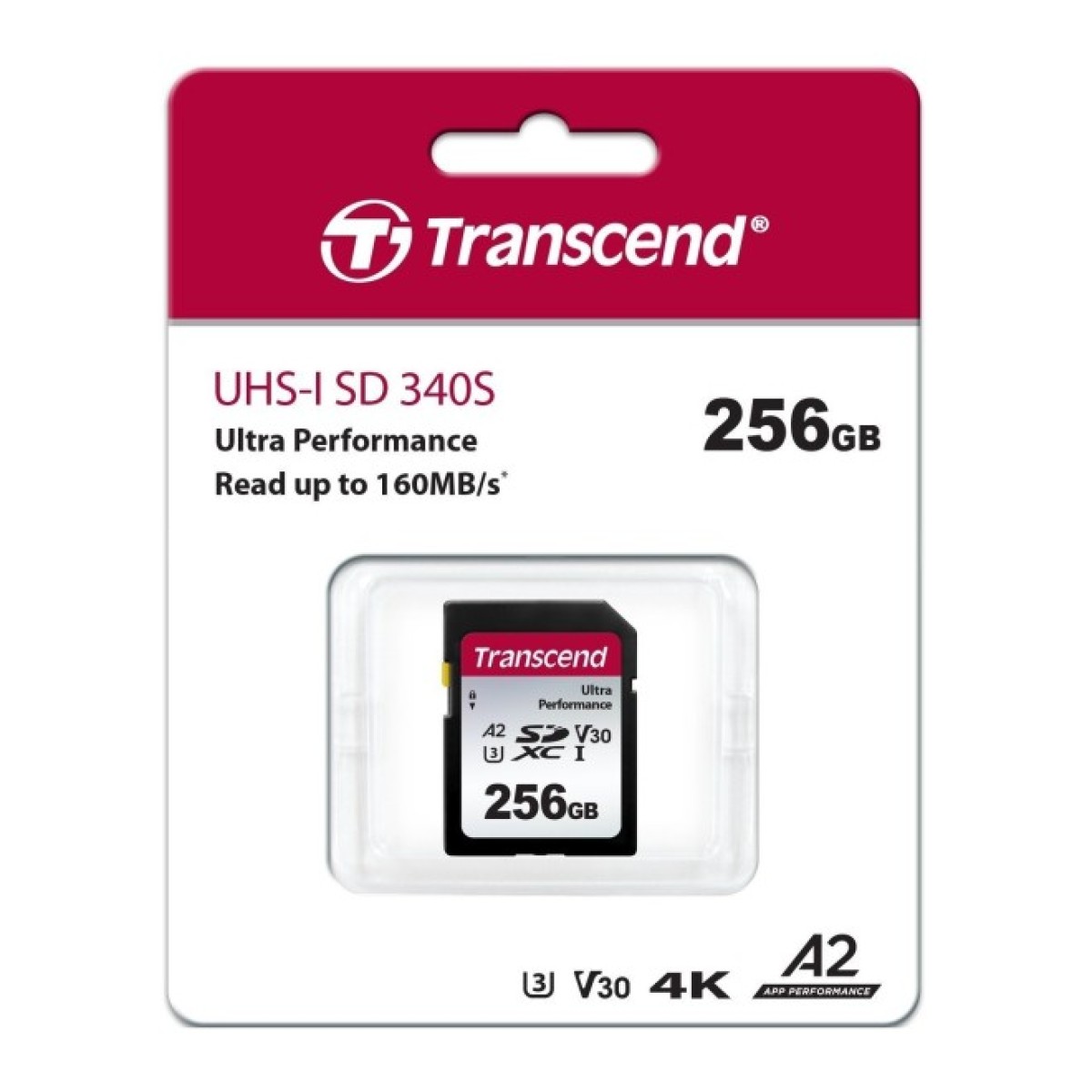 Карта пам'яті Transcend 256GB SD class 10 UHS-I U3 4K (TS256GSDC340S) 98_98.jpg - фото 2
