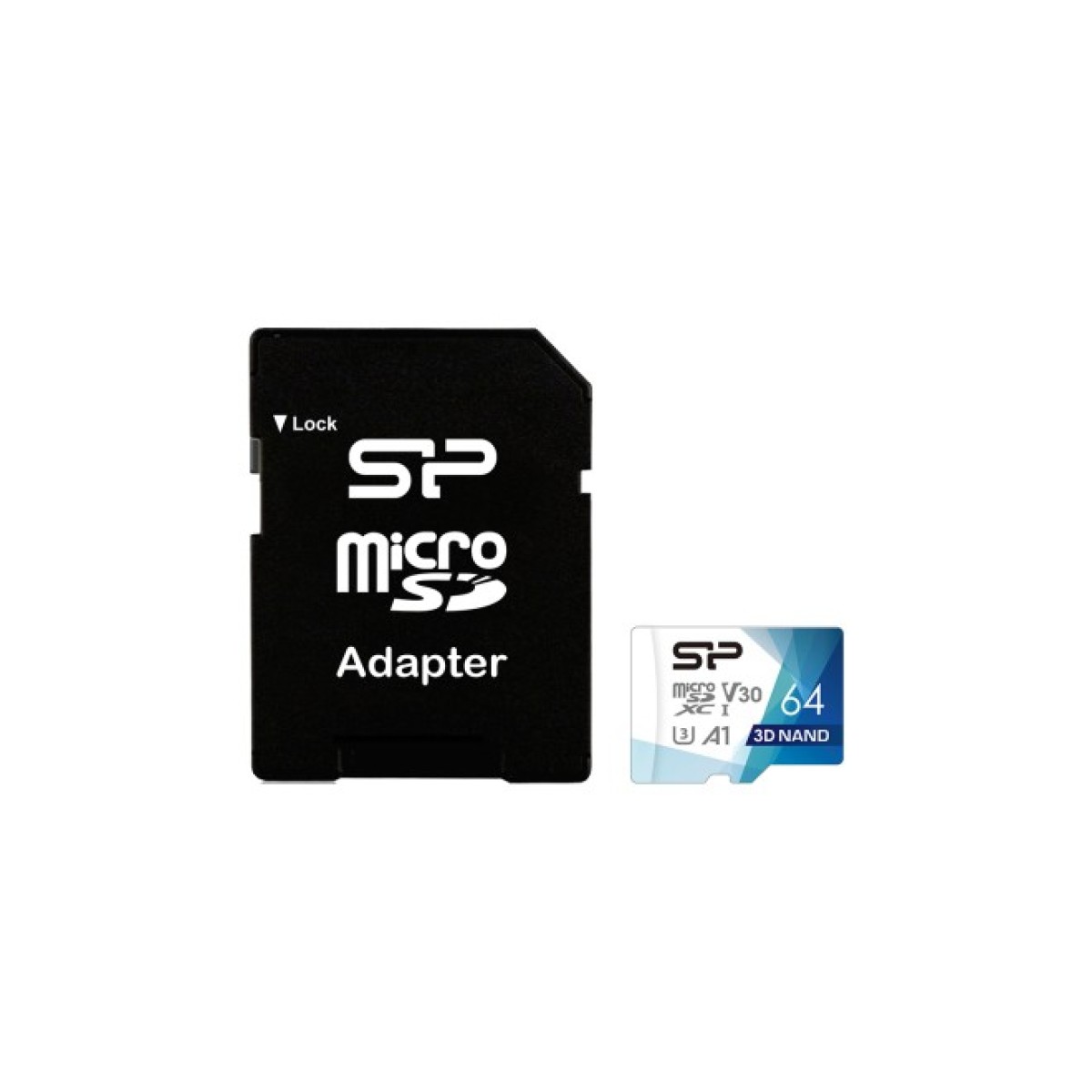 Карта памяти Silicon Power 64Gb microSDXC U3 A1 V30 Superior Color 100R/80W + adapter (SP064GBSTXDU3V20AB) 256_256.jpg