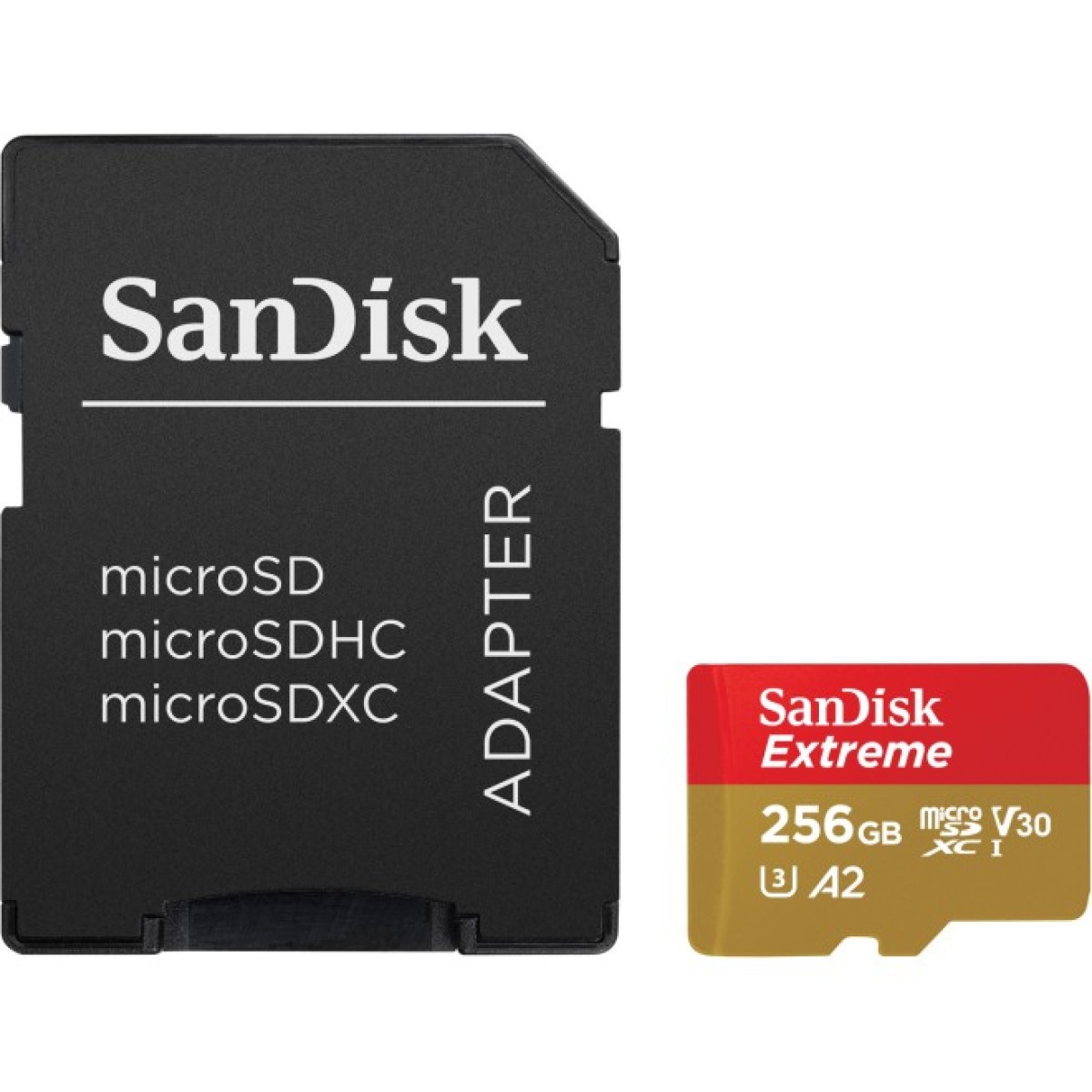 Карта памяти SanDisk 256GB microSD class 10 UHS-I U3 Extreme (SDSQXAV-256G-GN6MA) 256_256.jpg