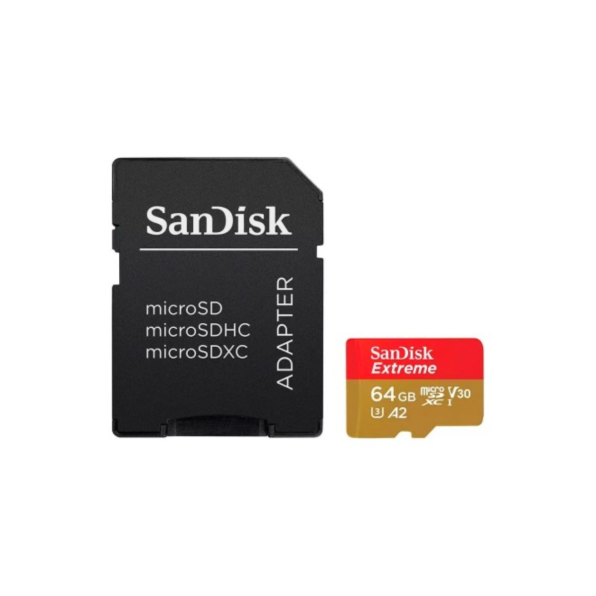 Карта пам'яті SanDisk 64GB microSD class 10 UHS-I Extreme For Action Cams and Dro (SDSQXAH-064G-GN6AA) 98_98.jpg - фото 1