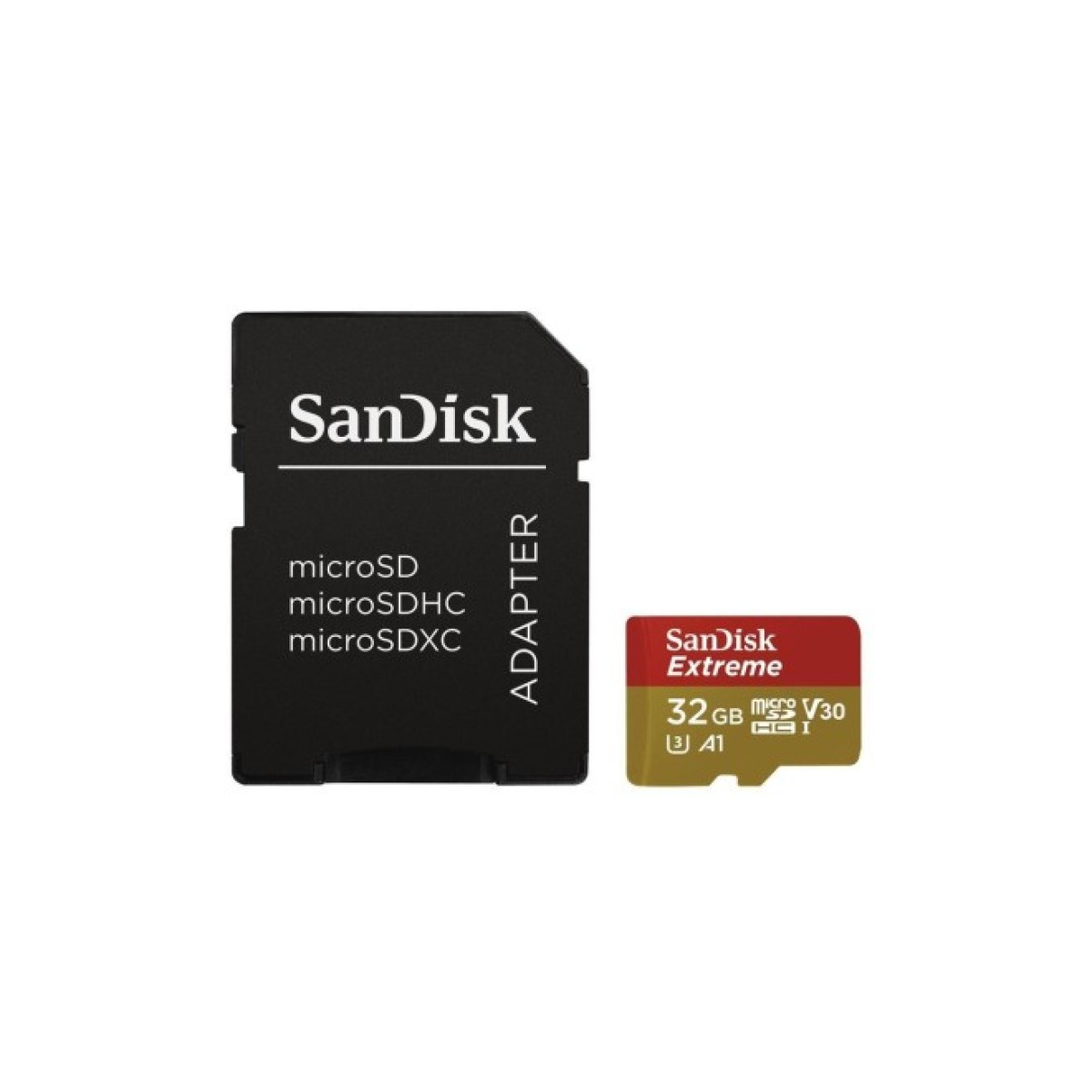 Карта пам'яті SanDisk 32GB microSDHC V30 A1 UHS-I U3 4K Extreme (SDSQXAF-032G-GN6MA) 98_98.jpg - фото 1