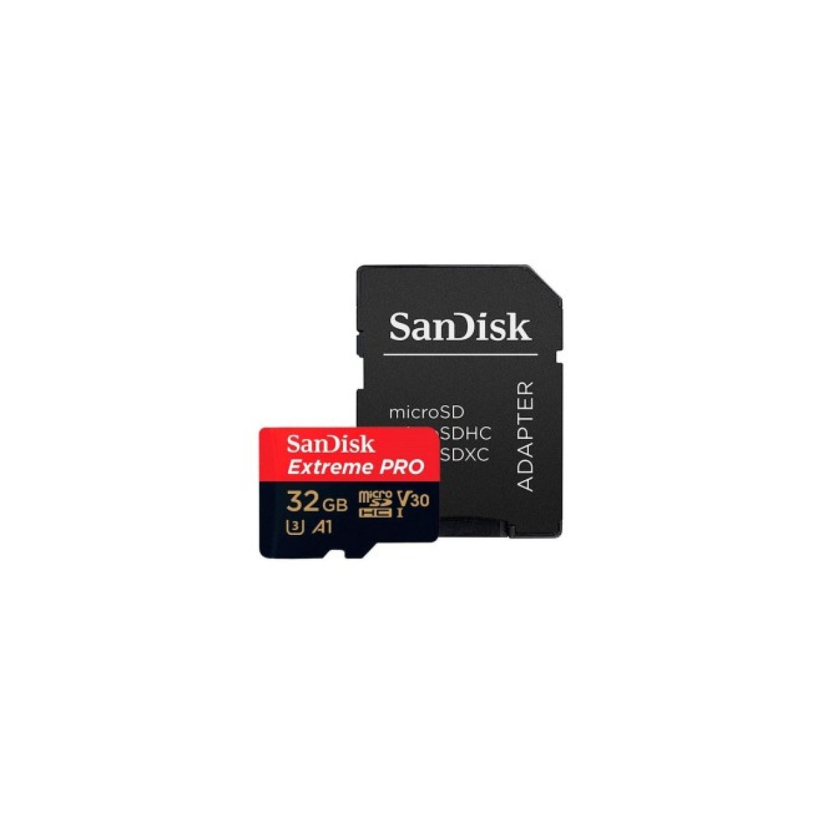 Карта памяти SanDisk 32GB microSD class 10 V30 A1 UHS-I U3 4K Extreme Pro (SDSQXCG-032G-GN6MA) 98_98.jpg - фото 1
