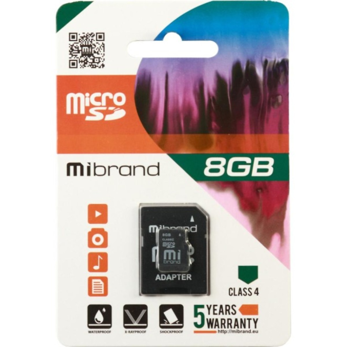 Карта памяти Mibrand 8GB microSD class 4 (MICDC4/8GB-A) 256_256.jpg