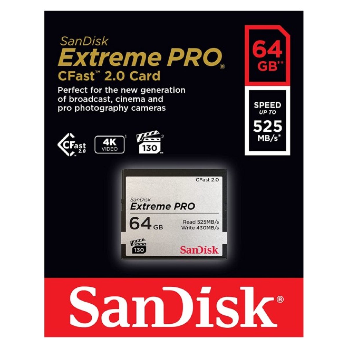 Карта памяти SanDisk 64GB CFast 2.0 Extreme Pro (SDCFSP-064G-G46D) 98_98.jpg - фото 3