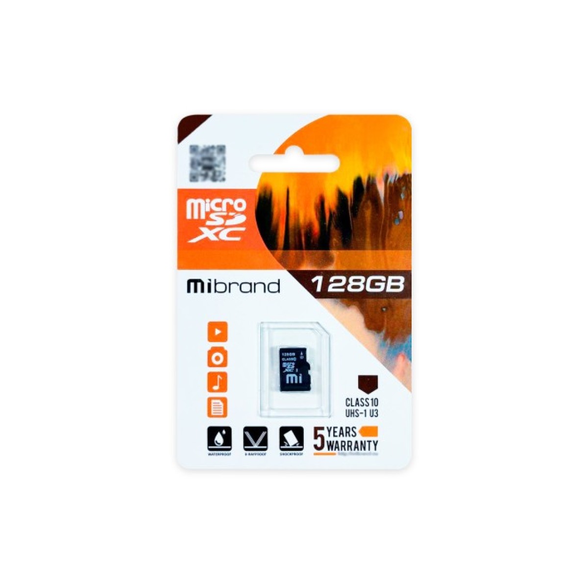 Карта памяти Mibrand 128GB microSDXC UHS-I U3 (MICDHU3/128GB) 256_256.jpg