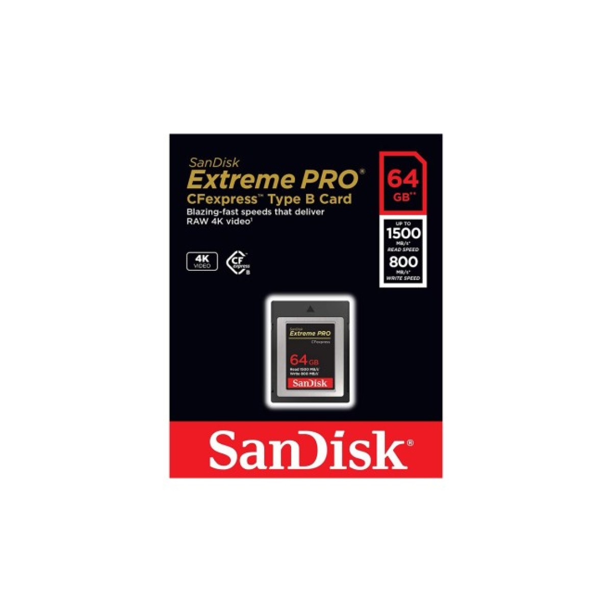 Карта памяти SanDisk 64GB CFexpress Extreme Pro (SDCFE-064G-GN4NN) 98_98.jpg - фото 4