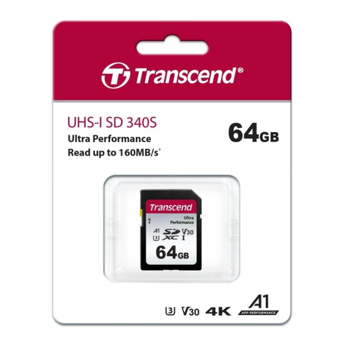 Карта пам'яті Transcend 64GB SD class 10 UHS-I U3 4K (TS64GSDC340S) 98_98.jpg - фото 4