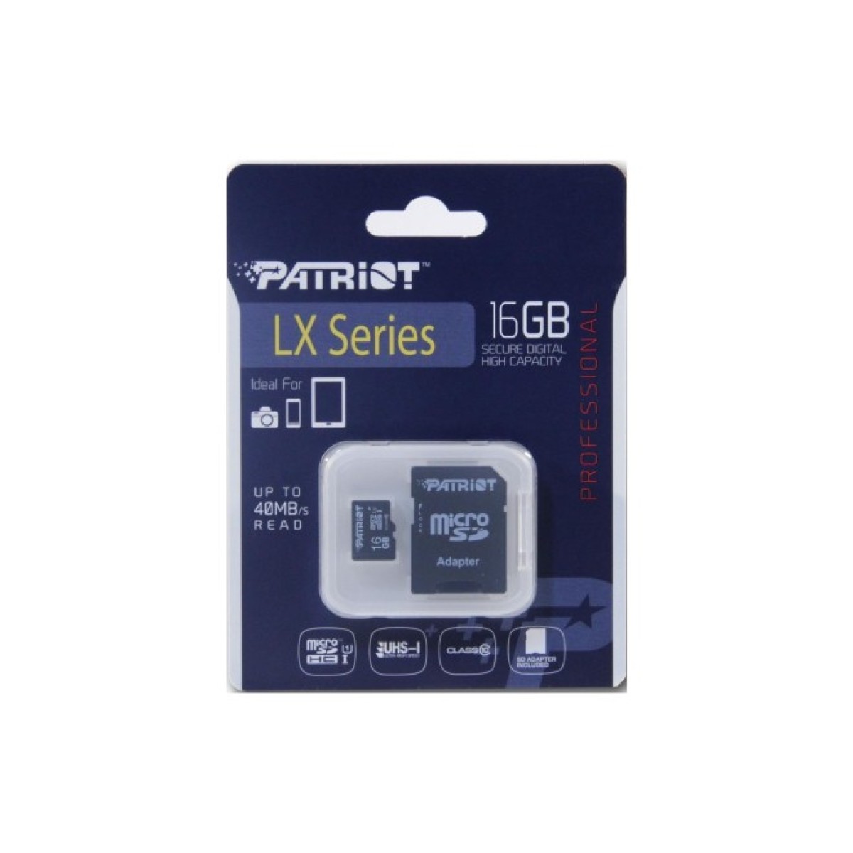 Карта пам'яті Patriot 16GB microSD class10 UHS-I (PSF16GMCSDHC10) 98_98.jpg - фото 2