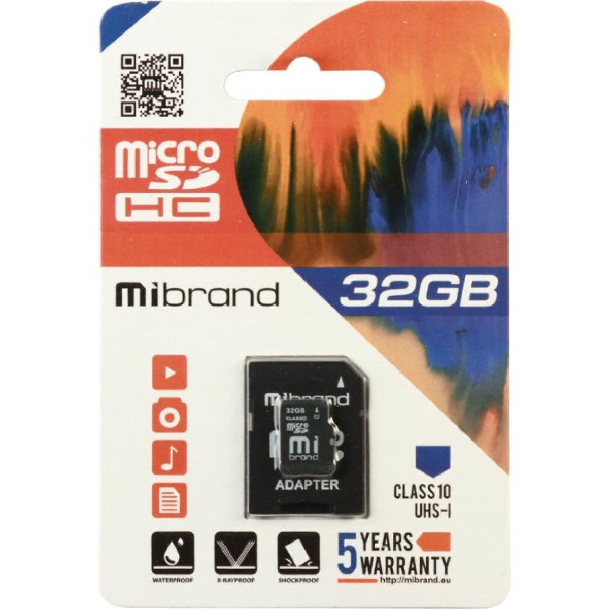 Карта памяти Mibrand 32GB microSDHC class 10 UHS-I (MICDHU1/32GB-A) 256_256.jpg