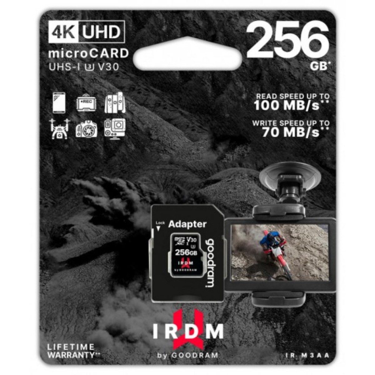 Карта пам'яті Goodram 256GB microSDXC class 10 UHS-I/U3 IRDM (IR-M3AA-2560R12) 98_98.jpg - фото 3