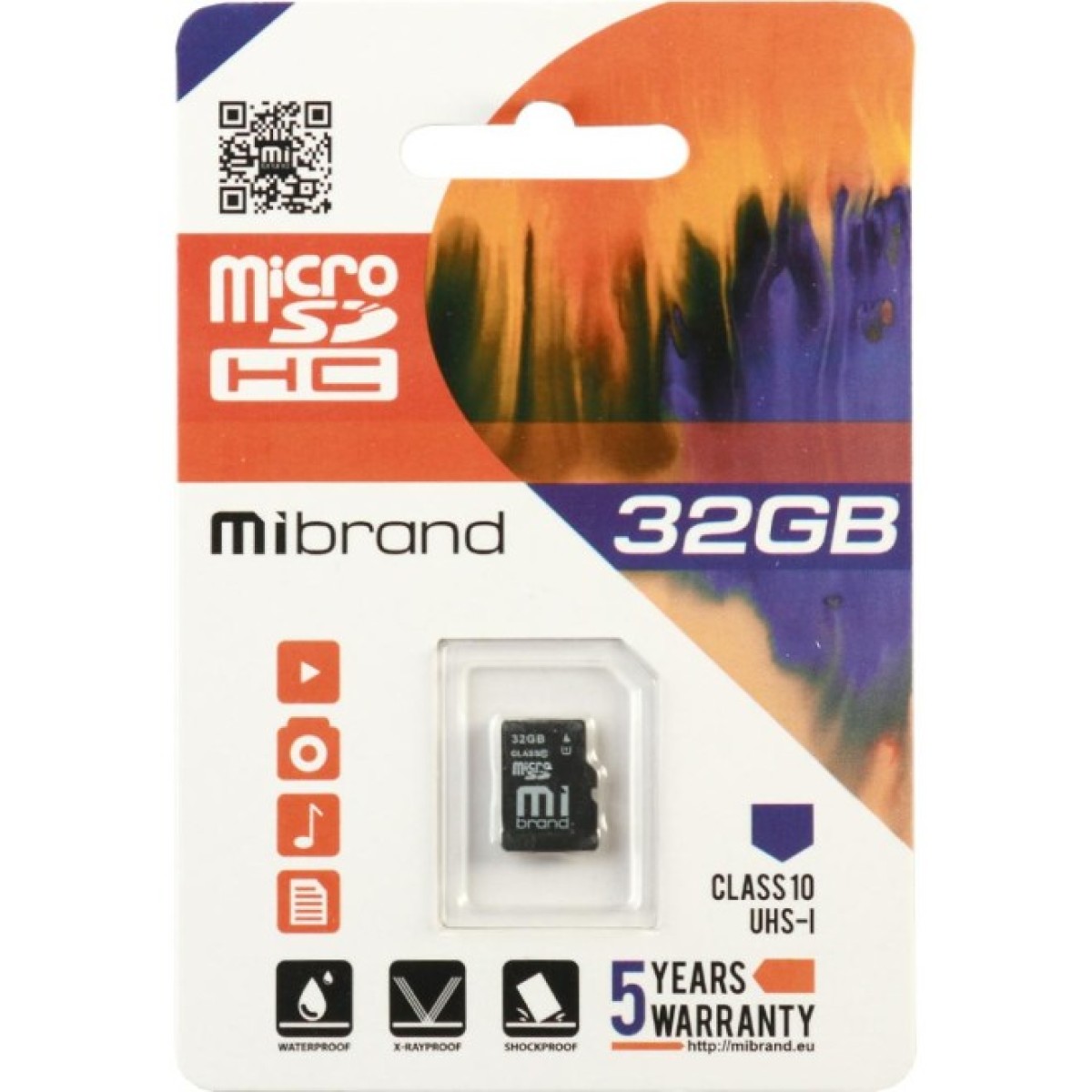 Карта пам'яті Mibrand 32GB microSDHC class 10 UHS-I (MICDHU1/32GB) 256_256.jpg
