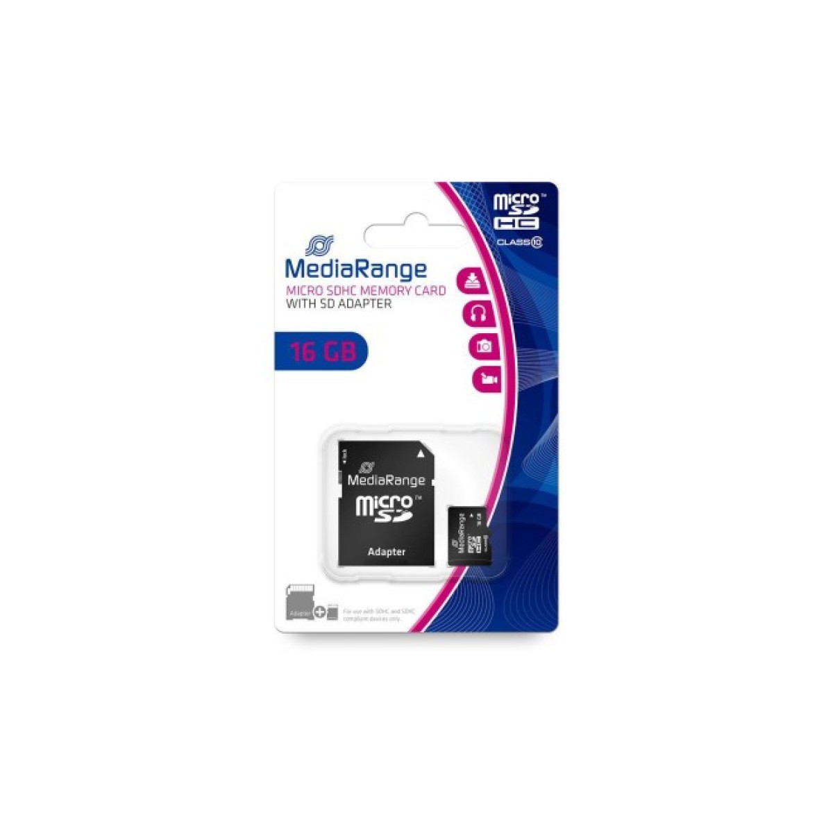 Карта памяти Mediarange 16GB microSD class 10 (MR958) 98_98.jpg - фото 2