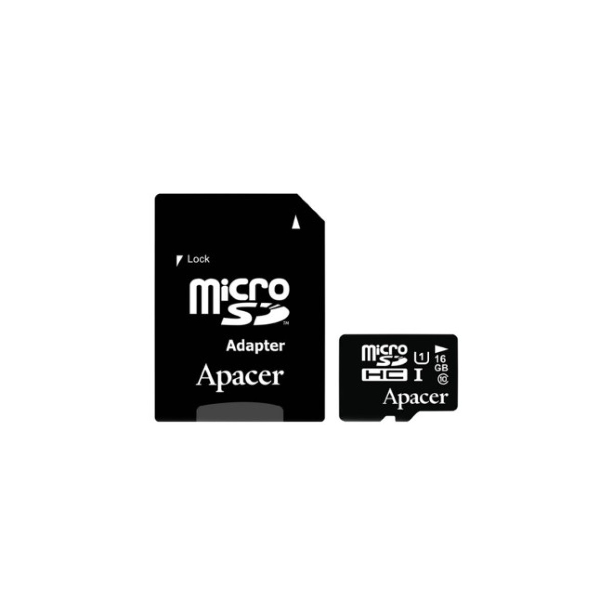 Карта пам'яті Apacer 16GB microSDHC UHS-I Class10 w/ 1 Adapter RP (AP16GMCSH10U1-R) 256_256.jpg