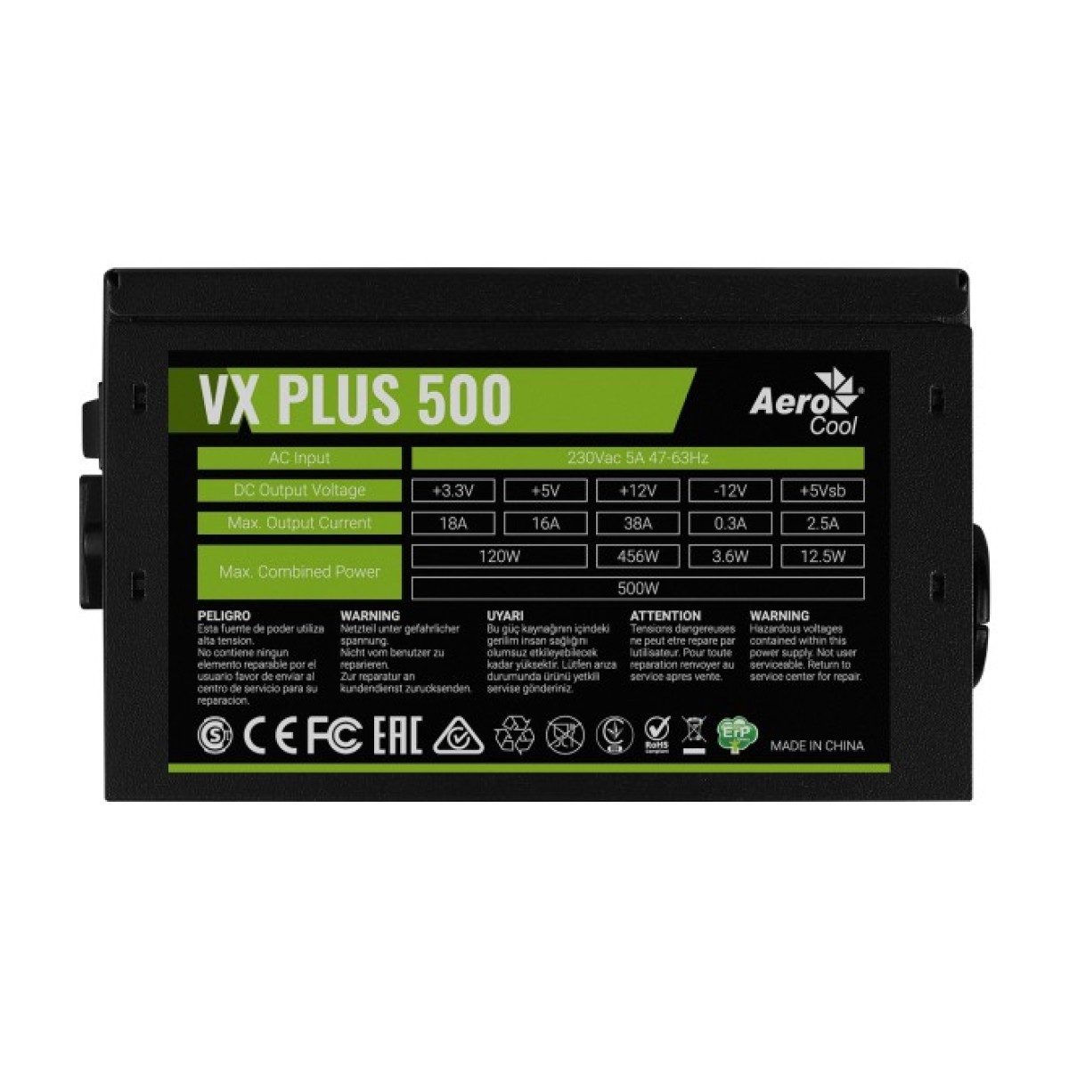 Блок живлення AeroCool 500W VX PLUS 500 (4713105962758) 98_98.jpg - фото 4