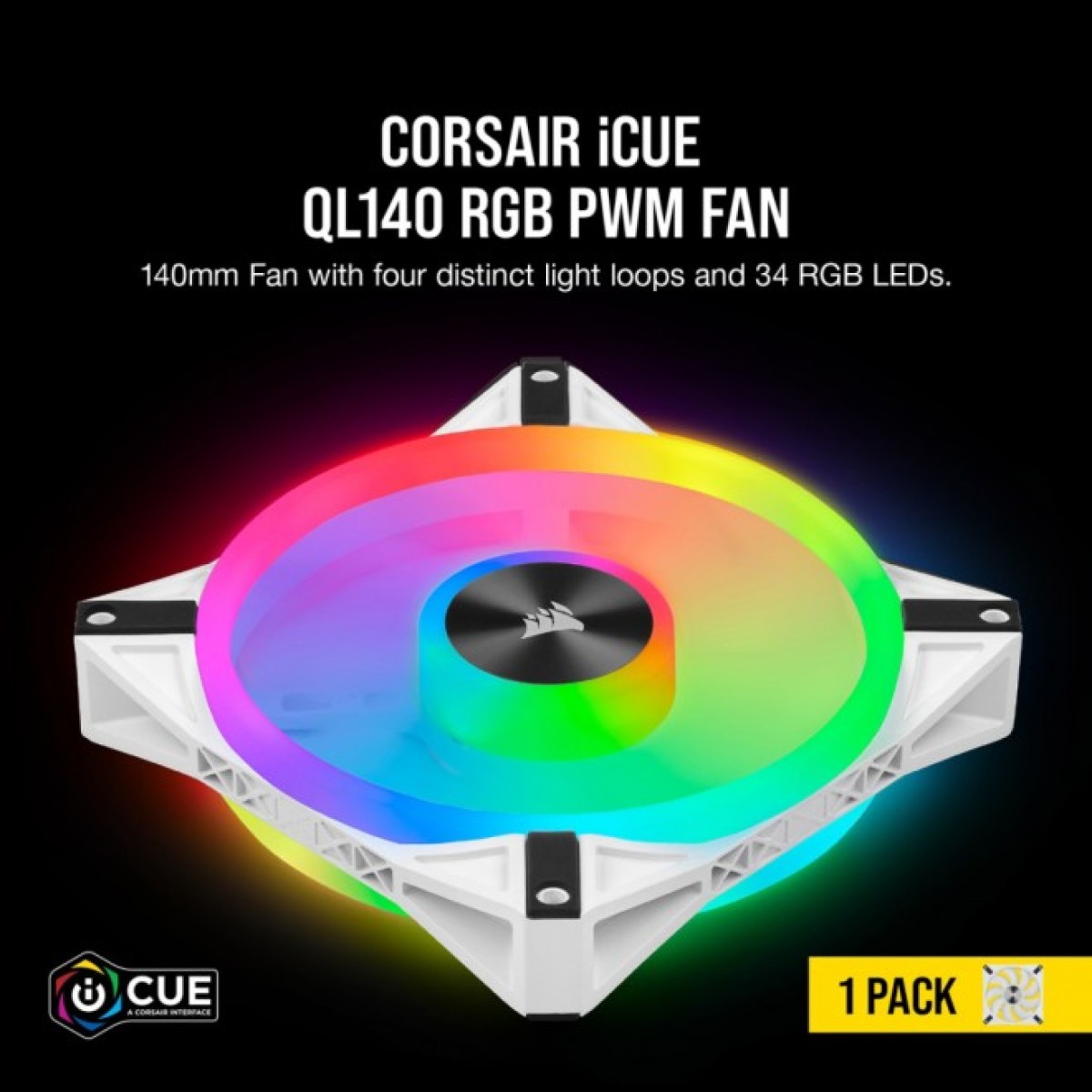 Кулер для корпуса Corsair iCUE QL140 RGB (CO-9050105-WW) 98_98.jpg - фото 5