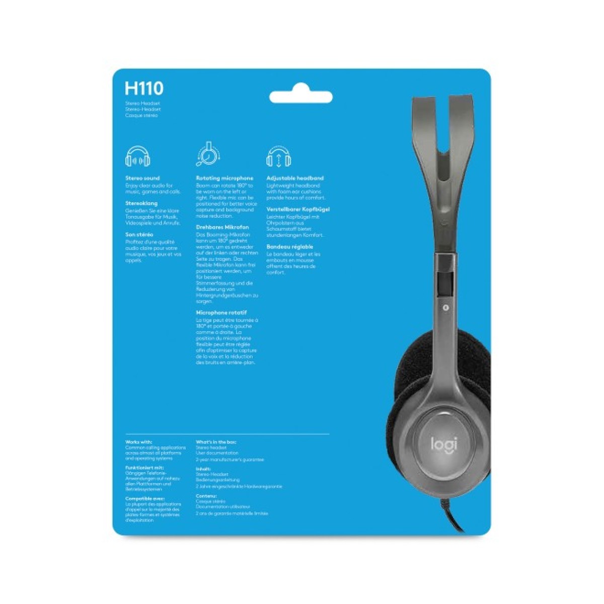 Навушники Logitech H111 Stereo Headset with 1*4pin jack (981-000593) 98_98.jpg - фото 2