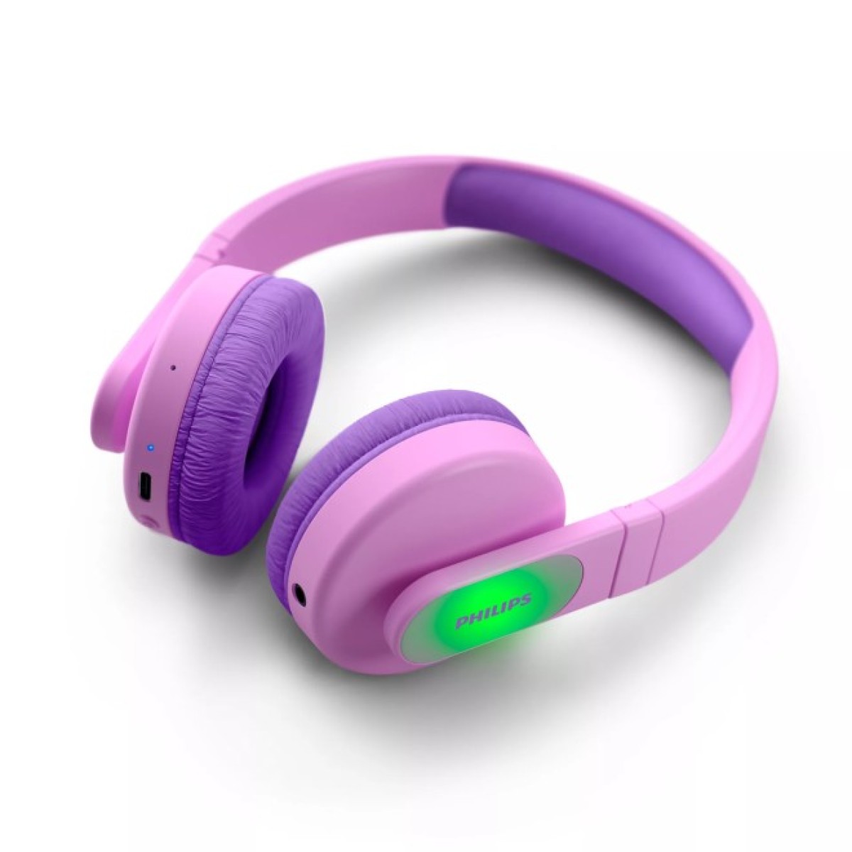 Наушники Philips Kids TAK4206 On-ear Colored light panels Wireless Pink (TAK4206PK/00) 98_98.jpg - фото 3