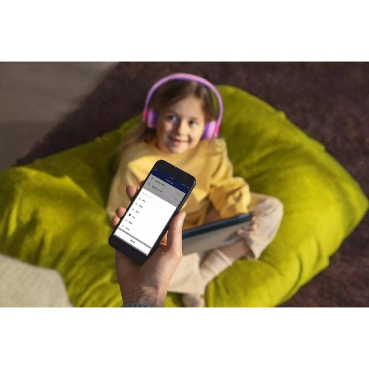 Наушники Philips Kids TAK4206 On-ear Colored light panels Wireless Pink (TAK4206PK/00) 98_98.jpg - фото 6