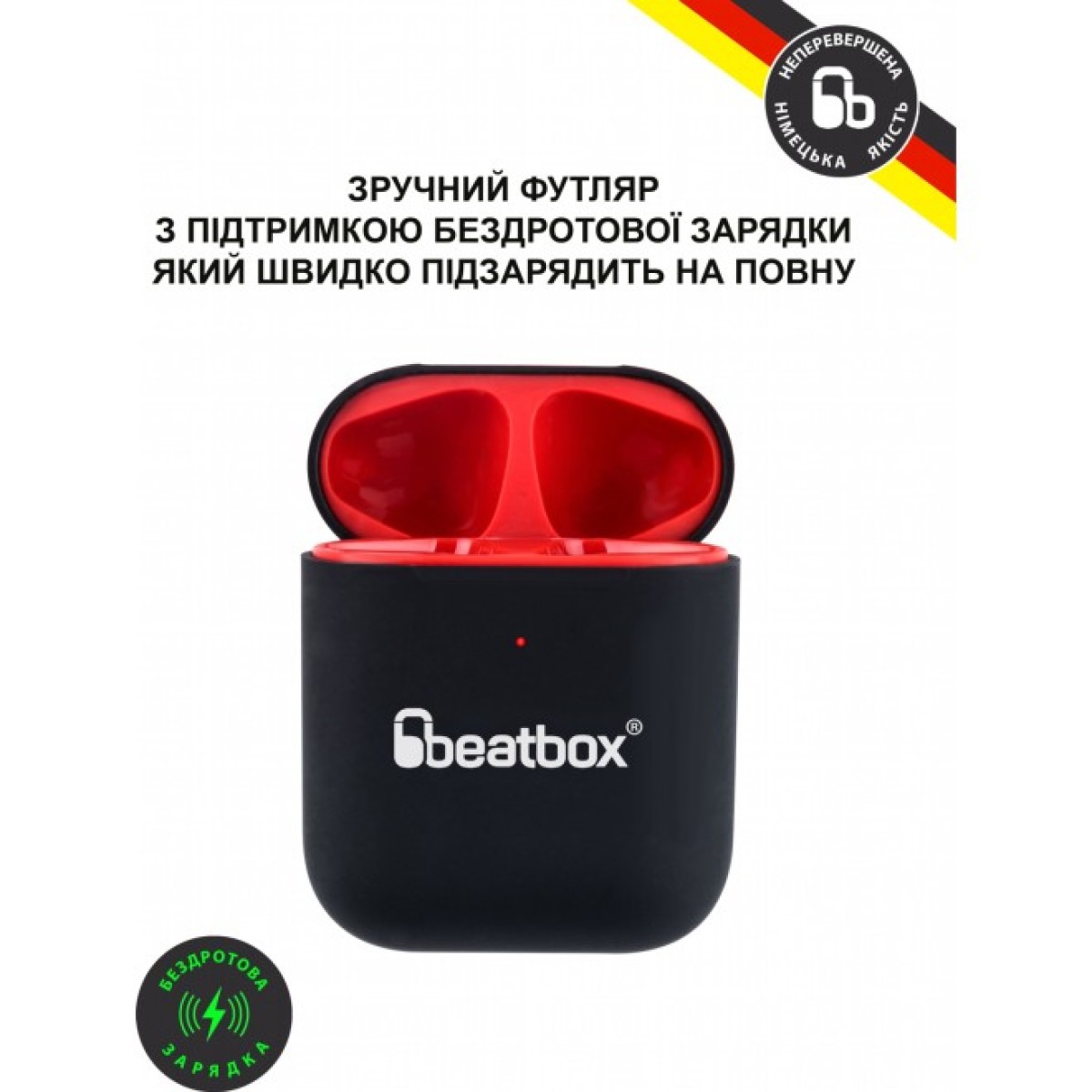 Навушники BeatBox PODS AIR 2 Wireless Сharging Black-Red (bbpair2wcbr) 98_98.jpg - фото 4