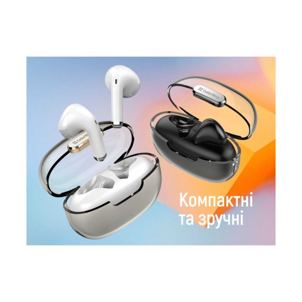 Навушники ColorWay Slim TWS-2 Earbuds Black (CW-TWS2BK) 98_98.jpg - фото 4