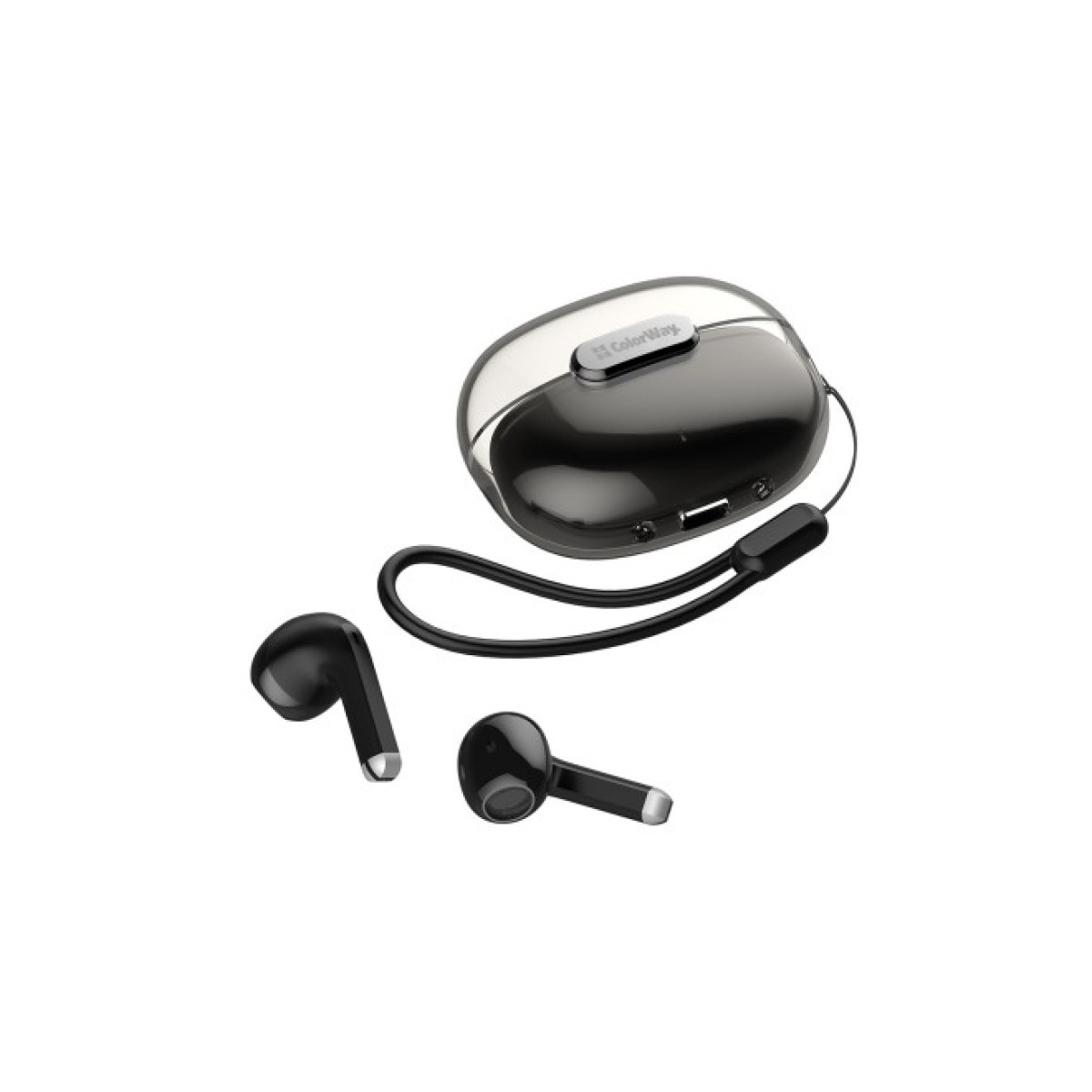 Навушники ColorWay Slim TWS-2 Earbuds Black (CW-TWS2BK) 98_98.jpg - фото 8