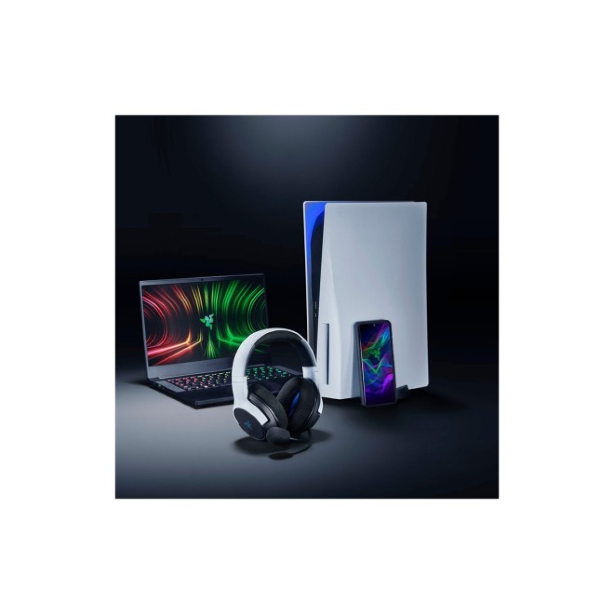 Наушники Razer Kaira Hyperspeed for PS5 Bluetooth White/Black (RZ04-03980200-R3G1) 98_98.jpg - фото 10