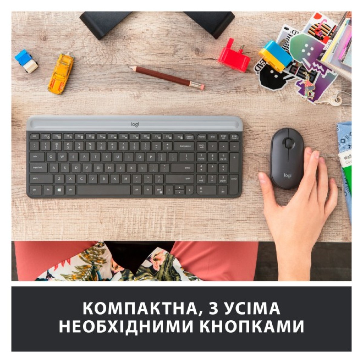 Комплект Logitech MK470 Slim Wireless UA Graphite (920-009204) 98_98.jpg - фото 10