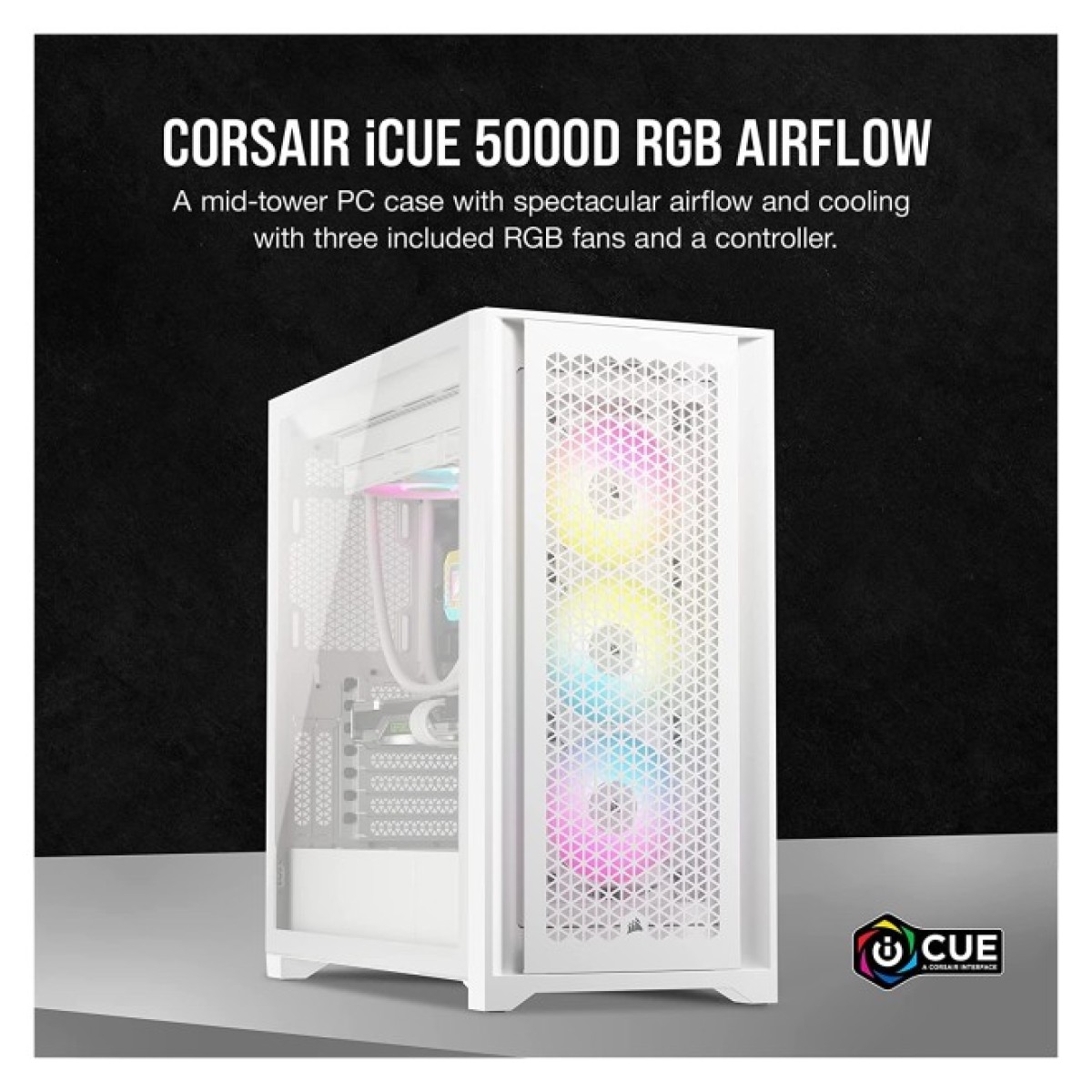 Корпус Corsair iCUE 5000D RGB AirFlow Tempered Glass White (CC-9011243-WW) 98_98.jpg - фото 6