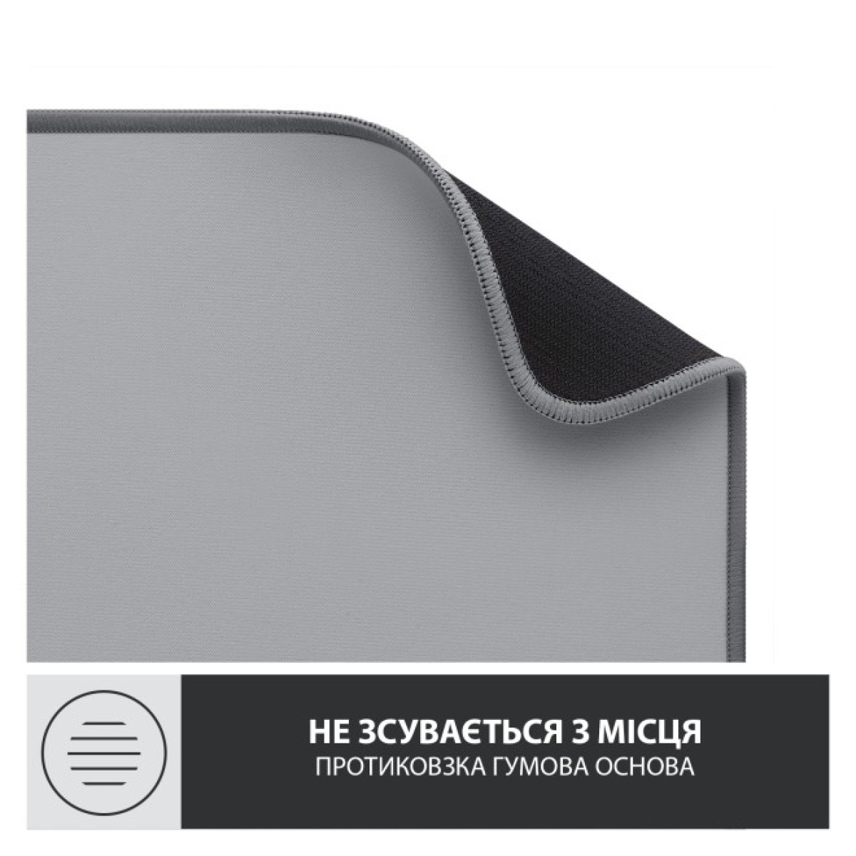 Килимок для мишки Logitech Desk Mat Studio Series Mid Grey (956-000052) 98_98.jpg - фото 8