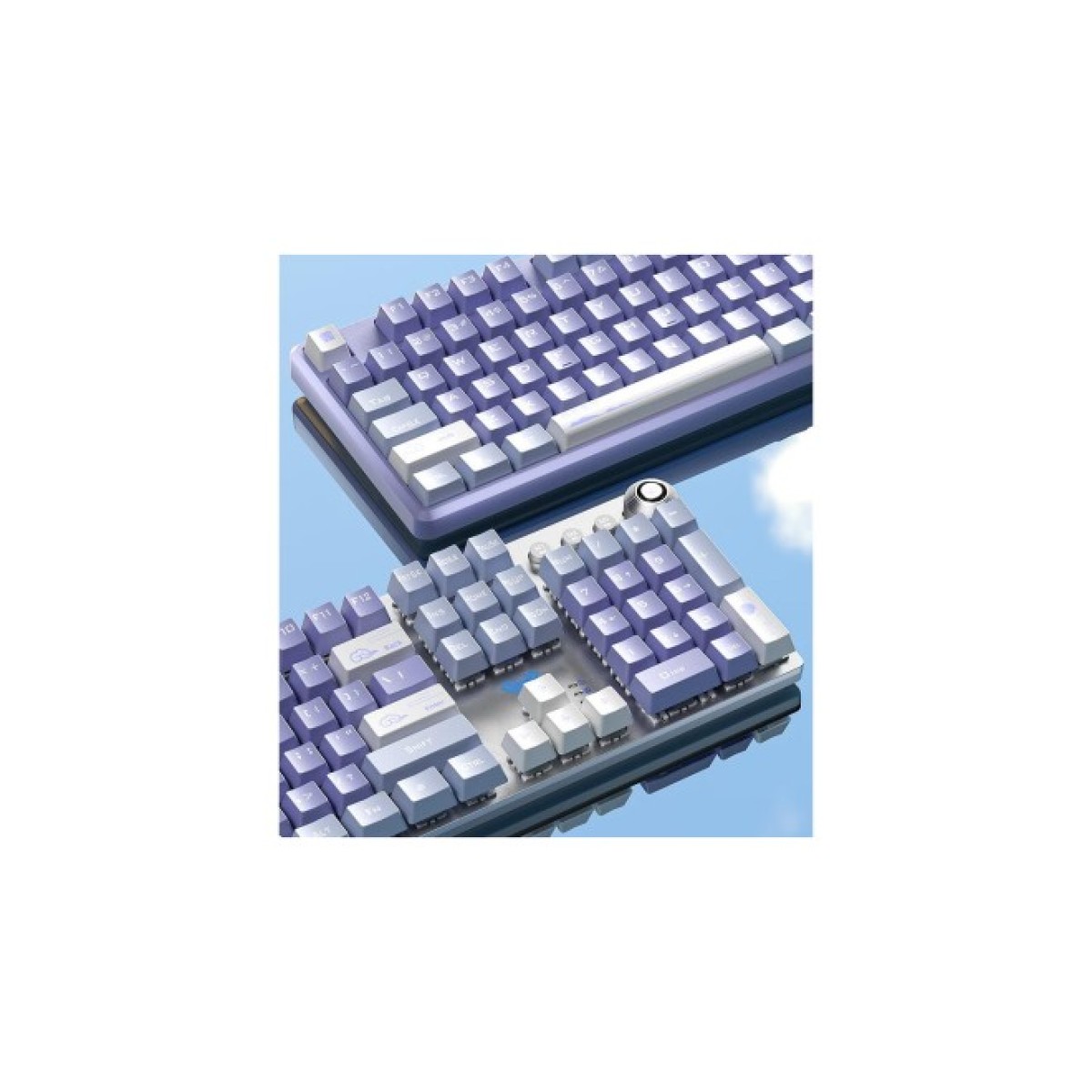 Клавіатура Aula F2088 Pro Mechanical White/Violet + 9 Purple keys KRGD Blue USB UA (6948391234915) 98_98.jpg - фото 3