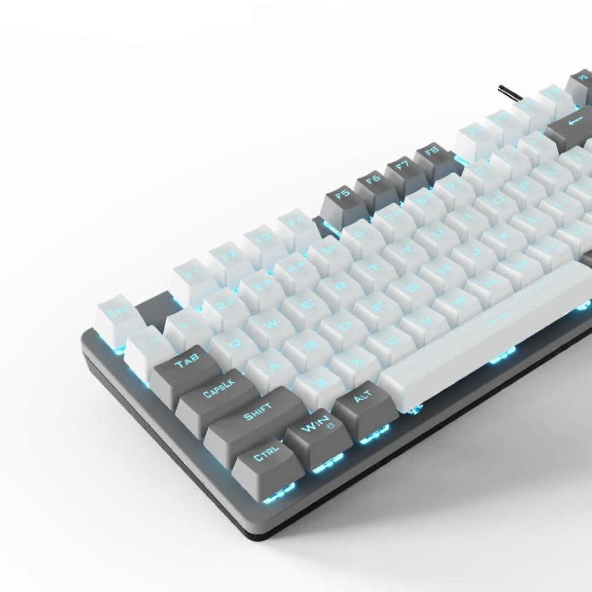 Клавиатура Aula F3287 Keycap KRGD Blue USB UA Grey/White (6948391240954) 98_98.jpg - фото 5