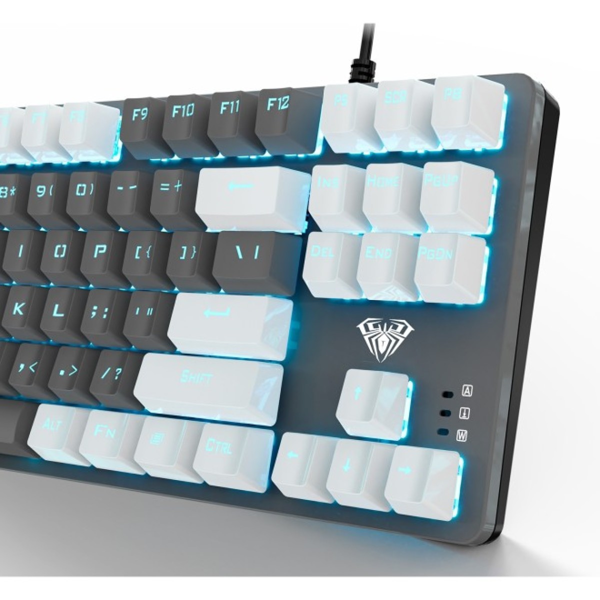 Клавиатура Aula F3287 Keycap KRGD Blue USB UA White/Grey (6948391240688) 98_98.jpg - фото 7