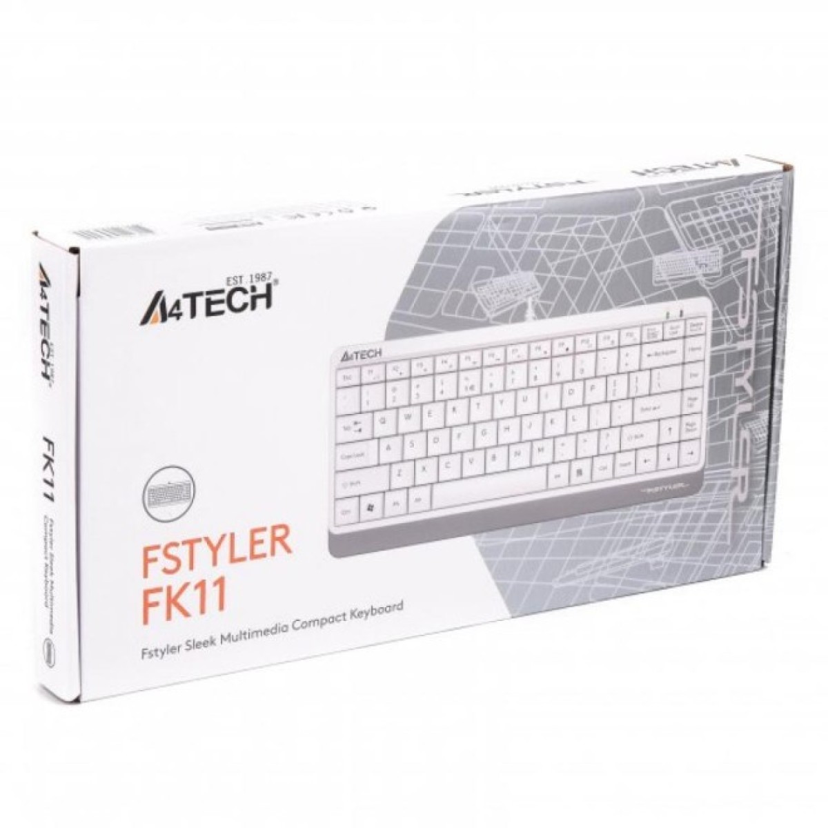 Клавіатура A4Tech FK11 Fstyler Compact Size USB White (FK11 USB (White)) 98_98.jpg - фото 3