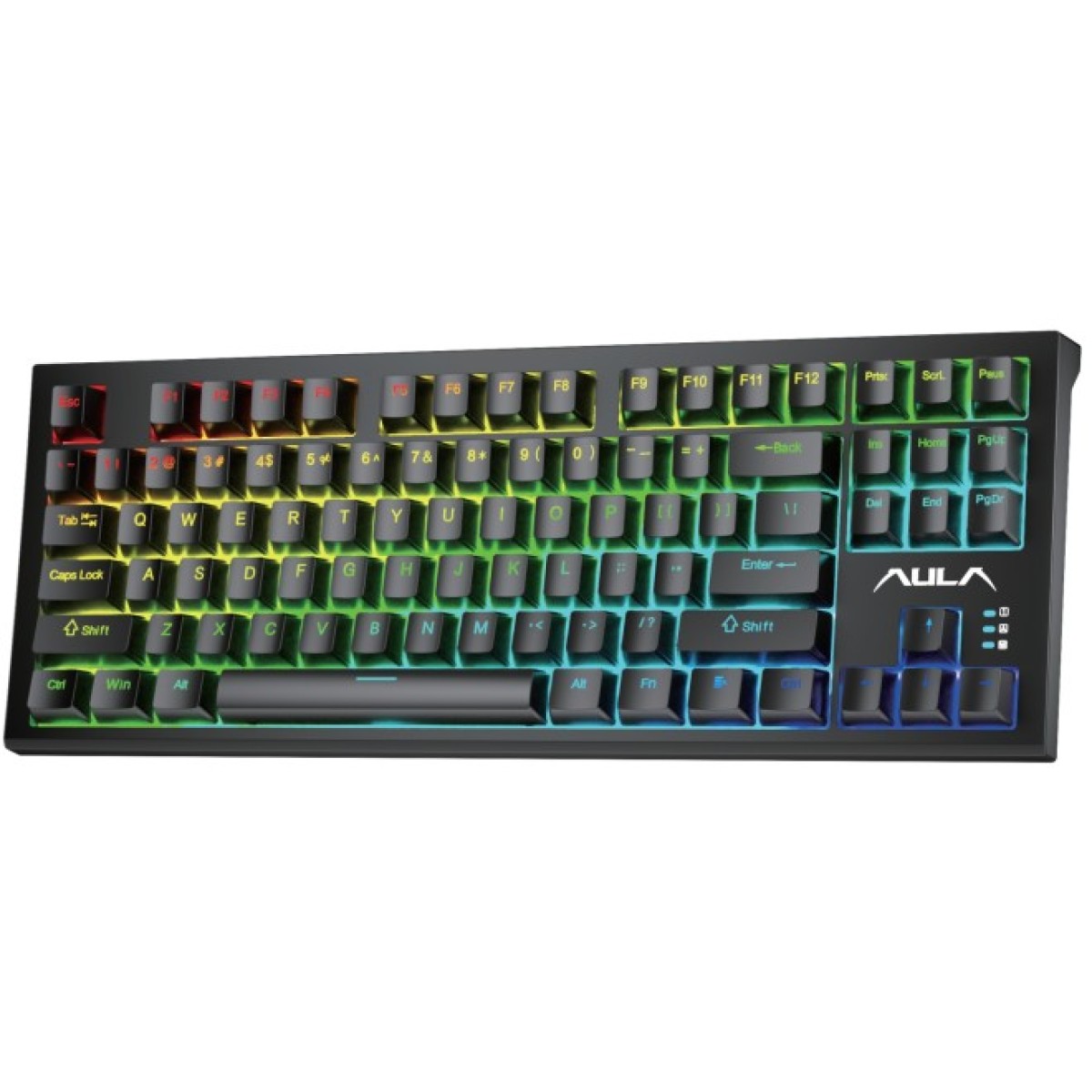 Клавіатура Aula F3032 Keycaps Plus 21 Dark Yellow Keys KRGD Red USB UA Black (6948391204673) 98_98.jpg - фото 3