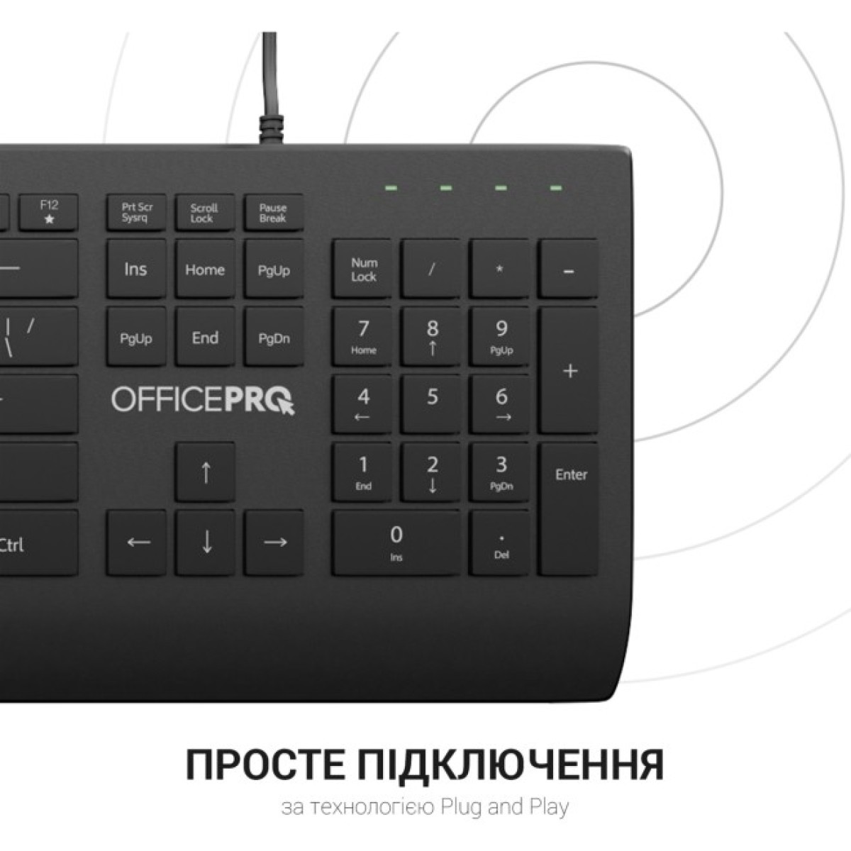 Клавиатура OfficePro SK360 USB Black (SK360) 98_98.jpg - фото 11