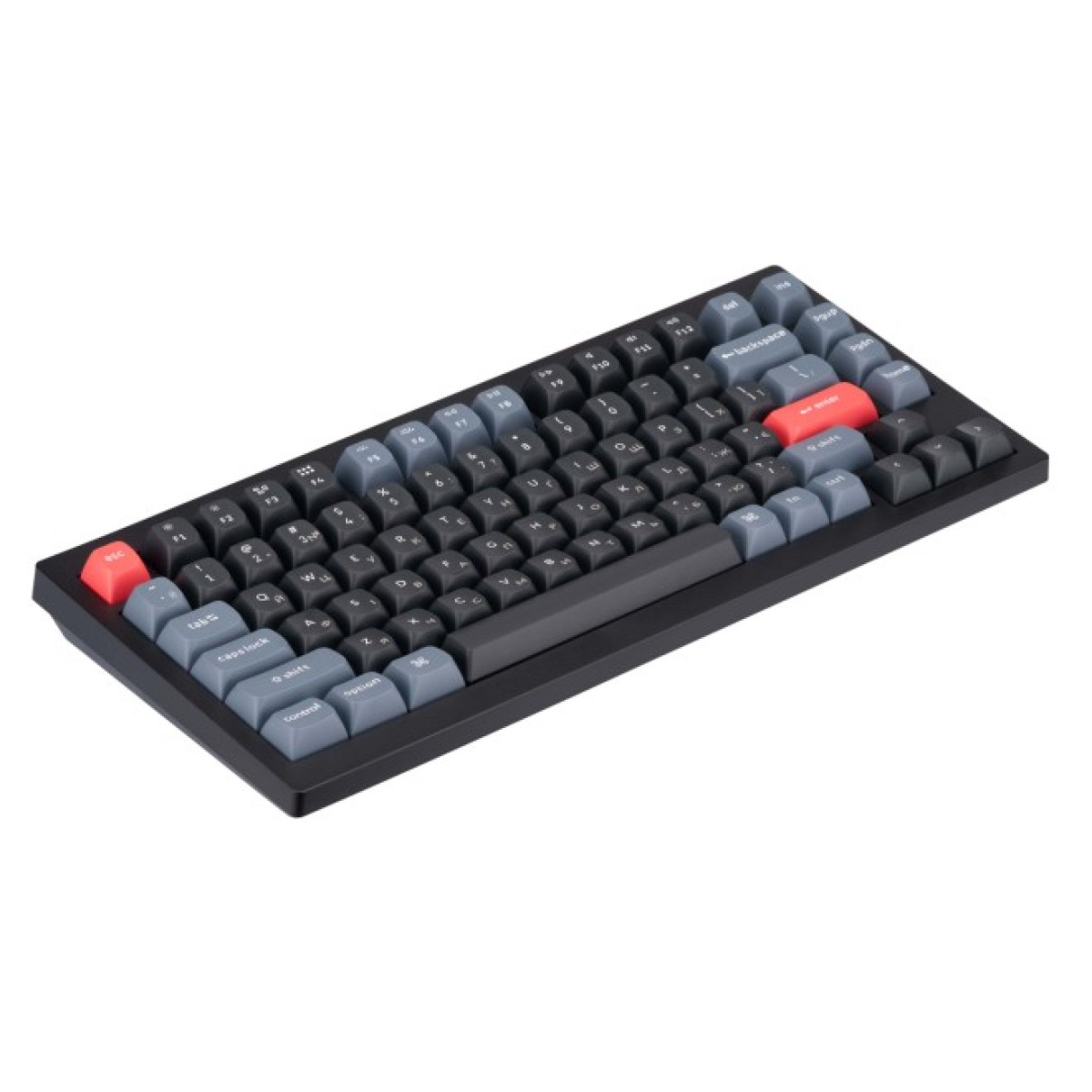 Клавіатура Keychron V1 84 Key QMK Gateron G PRO Red Hot-Swap RGB Knob Carbon Black (V1D1_KEYCHRON) 98_98.jpg - фото 4