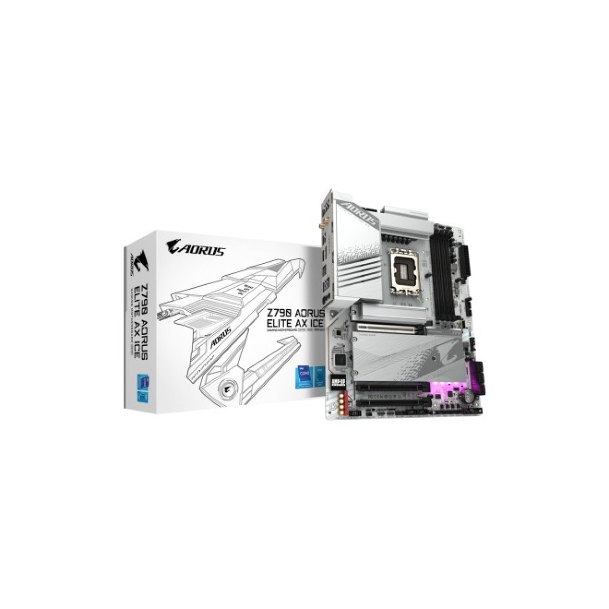 Материнская плата GIGABYTE Z790 AORUS ELITE AX ICE (Z790 A ELITE AX ICE) 98_98.jpg - фото 6