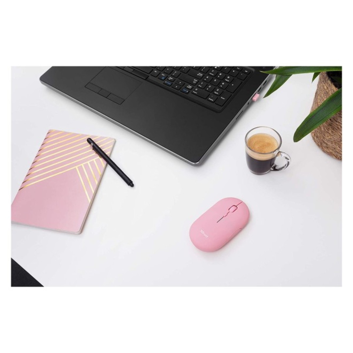 Мишка Trust Puck Wireless/Bluetooth Silent Pink (24125) 98_98.jpg - фото 6