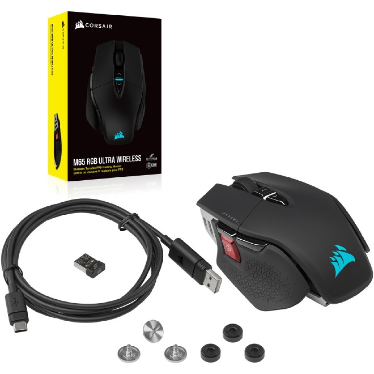 Мышка Corsair M65 RGB Ultra Wireless/USB Black (CH-9319411-EU2) 98_98.jpg - фото 9